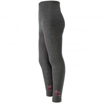 Grau‑Elch‑Leggings von Maximo – Mädchenmodelle mit Norwegenflagge