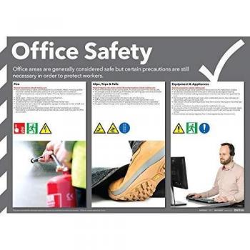 Office Safety Guidelines Poster FAD126, 420 mm x 590 mm