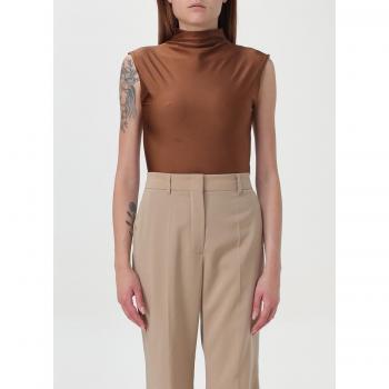 SportMax Bronze Female M Size Sleeveless Crop Top