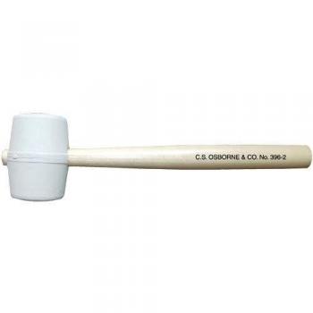 Mazo de goma C. S. Osborne Nº 396, color blanco, 28 oz
