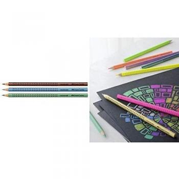 Faber-Castell Buntstift Colour Grip Blau Metallic