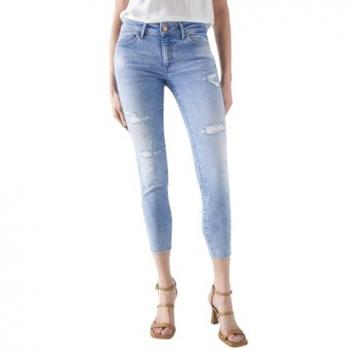 Vaquero Wonder Push Up Cropped Slim con rotos de Salsa Jeans