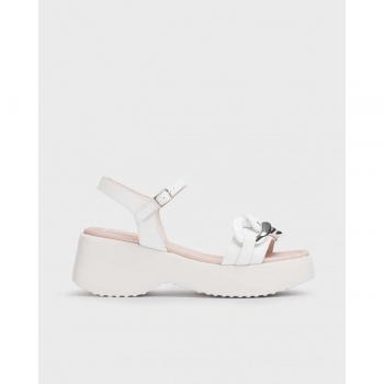 Sandalias de plataforma de mujer con cadena