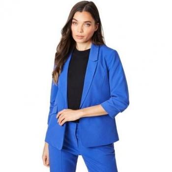 Petite Women's Ruched Blazer Size 16 by Dorothy Perkins
