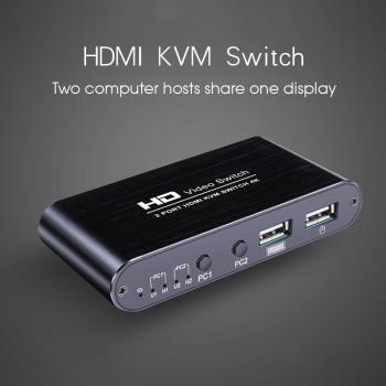 2x1 HDMI KVM Switch USB