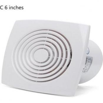 Ventilador de escape en techo o pared, ideal para baños y cocinas, 4-6