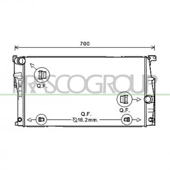 Radiateur moteur PRASCO 17118672104