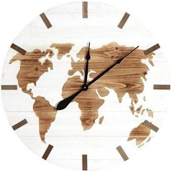 Aubry Gaspard mappamondo in legno orologio