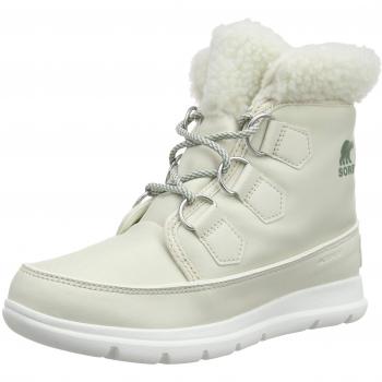Sorel Femme Bottes, SOREL EXPLORER CARNIVAL, Beige (Fawn)/Gris (Sea Salt), Taille 41
