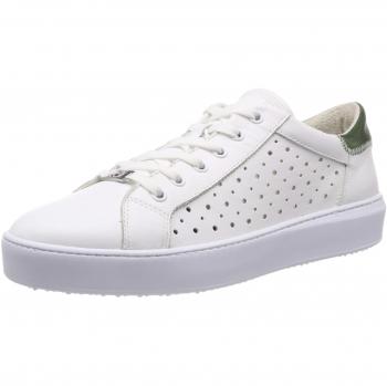 Tamaris Women's 1-1-23746-22 171 White Sneaker with Green Accents