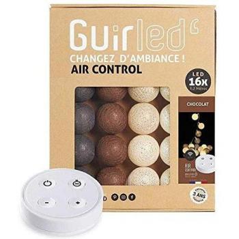 Guirlande lumineuse boules coton LED USB