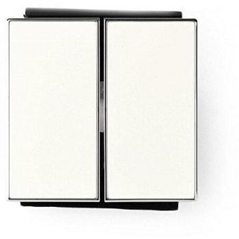 Tecla doble Niessen 8511 interruptor-conmutador blanco