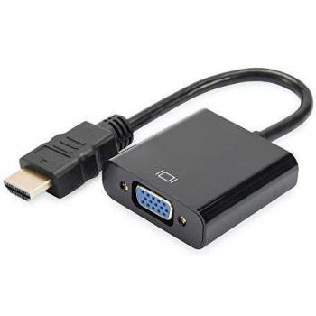 DIGITUS HDMI Adapter HDMI-A zu VGA St./Bu. schwarz