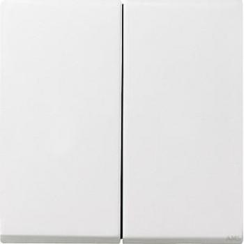 Gira 55 Systeem schakelwip met IP44 afdichtset, E2 mat wit