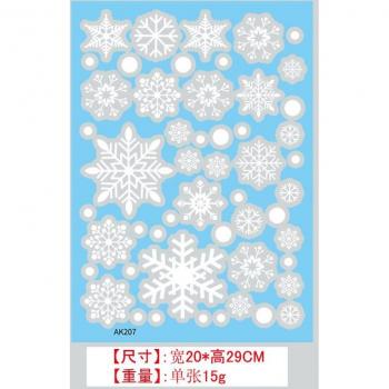Adhesivo Luminoso de Copos de Nieve para Ventanas