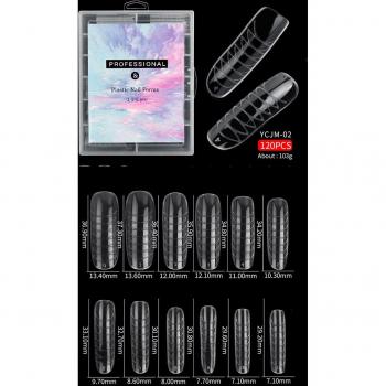 120PCS Poly Extension Nail Tips