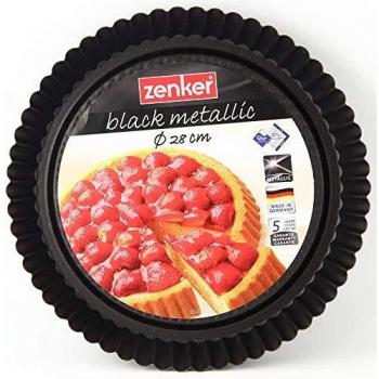 Black Metallic Obsttortenform (1‑Tlg.) – 28 cm