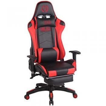 Fauteuil de bureau Gamer Turbo Similicuir Noir/Rouge
