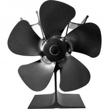 Black Ecofan 5-Blade Wood Burner Fan