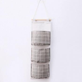 Wall-Mounted 3-Pocket Cosmetic Holder