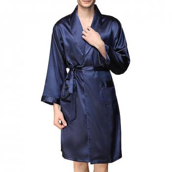 Peignoir homme satin avec shorts
