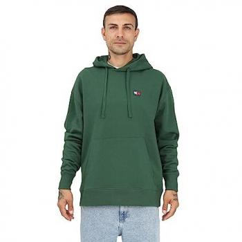 Tommy Hilfiger Herren Sweatshirt Grün Relaxed Fit Baumwolle Größe XL