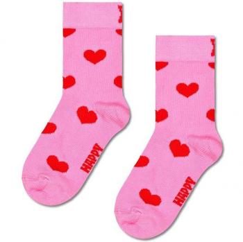 Rosa Crew Socken für Kinder mit Herz