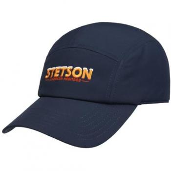 Blue 5 Panel Snowy Letters Cap by Stetson