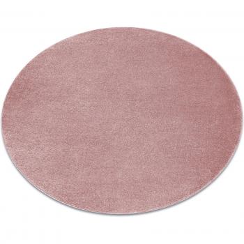Pink Softy Round Rug