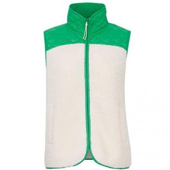 Oxmo Gilet Betty: Verde Erba & Crema