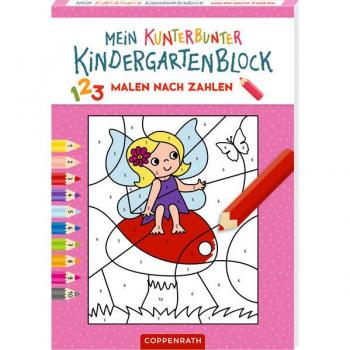 Coppenrath Mein kunterbunter Kindergartenblock: Malen nach Zahlen (Zauberwald)