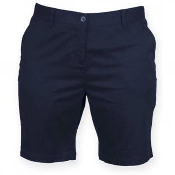 Front Row Frauen Stretch-Chino-Shorts Blau (M)