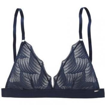 LASCANA Bralette »Marla«, ohne Bügel, dunkelblaue Spitze