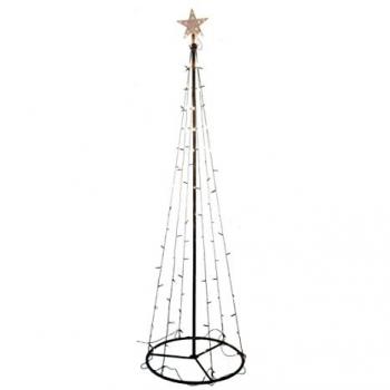 Weihnachtsbaum LED 180 cm für drinnen und draußen mit 90 Lichtern