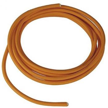 Elektrisches Textilkabel 3-polig 10m Farbe: orange