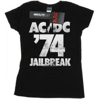 AC/DC Women's Jailbreak 74 Cotton T-Shirt L Black