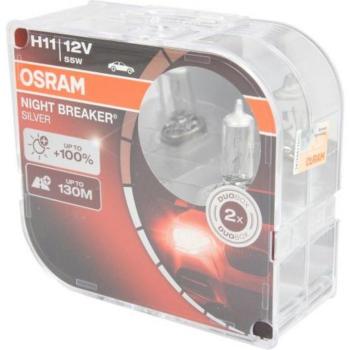 Lámpara halógena 12V/55W OSRAM H11 Night Breaker Silver