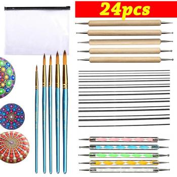 24-Piece Mandala Dotting Tool Kit