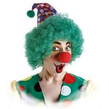 Peluca de Payaso con Gorro de Colores