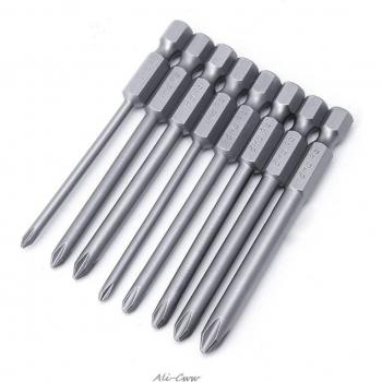 75mm Cross Head Magnetic Screwdriver Bits Set (8pcs)