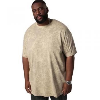 Großes Herren-Style-T-Shirt – STHUGE 8XL, Halbarm, schmutziges Design, Baumwolle