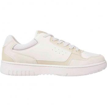 Beige and Contrast Detail Sneakers by Tommy Hilfiger