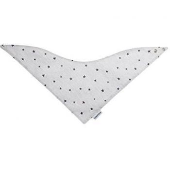 Cambrass Stela: Babero Bandana Gris‑Estrella