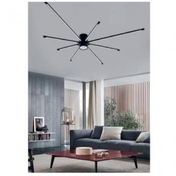 Lampe de plafond LED Noir Moderne 43 W – PN‑27N (3000 K/6500 K)