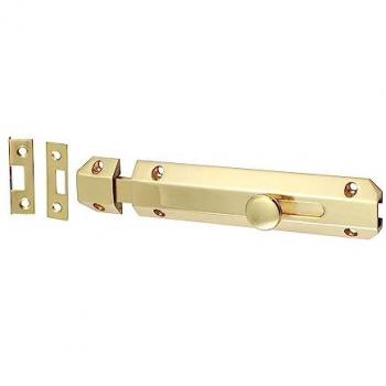 Architectural Flat Section Bolt, Polished Brass – Timco TIMpac 1 200369P
