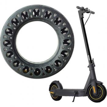 2PCS Black Solid Rubber Honeycomb Tires for Ninebot Max G30 Electric Scooter