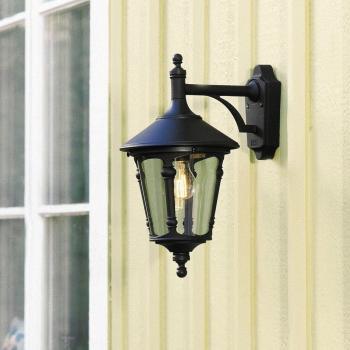 Virgo Outdoor Classic Lantern with Matt Black Finish, IP23