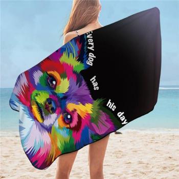 Serviette Plage Animal Stylée Microfibre