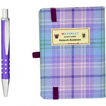 Waverley S.T. (S): Romance Mini with Pen Pocket Genuine Tartan Cloth Commonplace Notebook Hardback