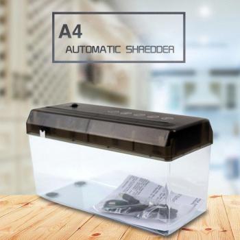 Durable Desktop Paper Shredder with USB Connection and Non-Slip Pad